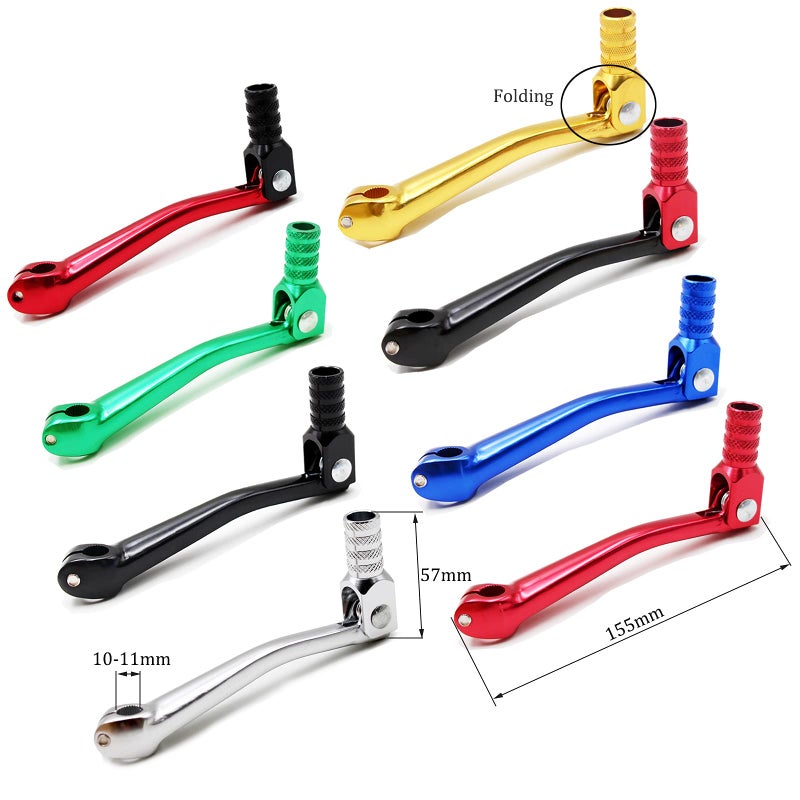 PRO BAT Folding Gear Shifter Shift Lever CNC Aluminum Gear Shifter Shift Lever for XR50 CRF50 CRF70 50cc-125cc Pit Dirt Bike Motorcycle, Black - Image 3